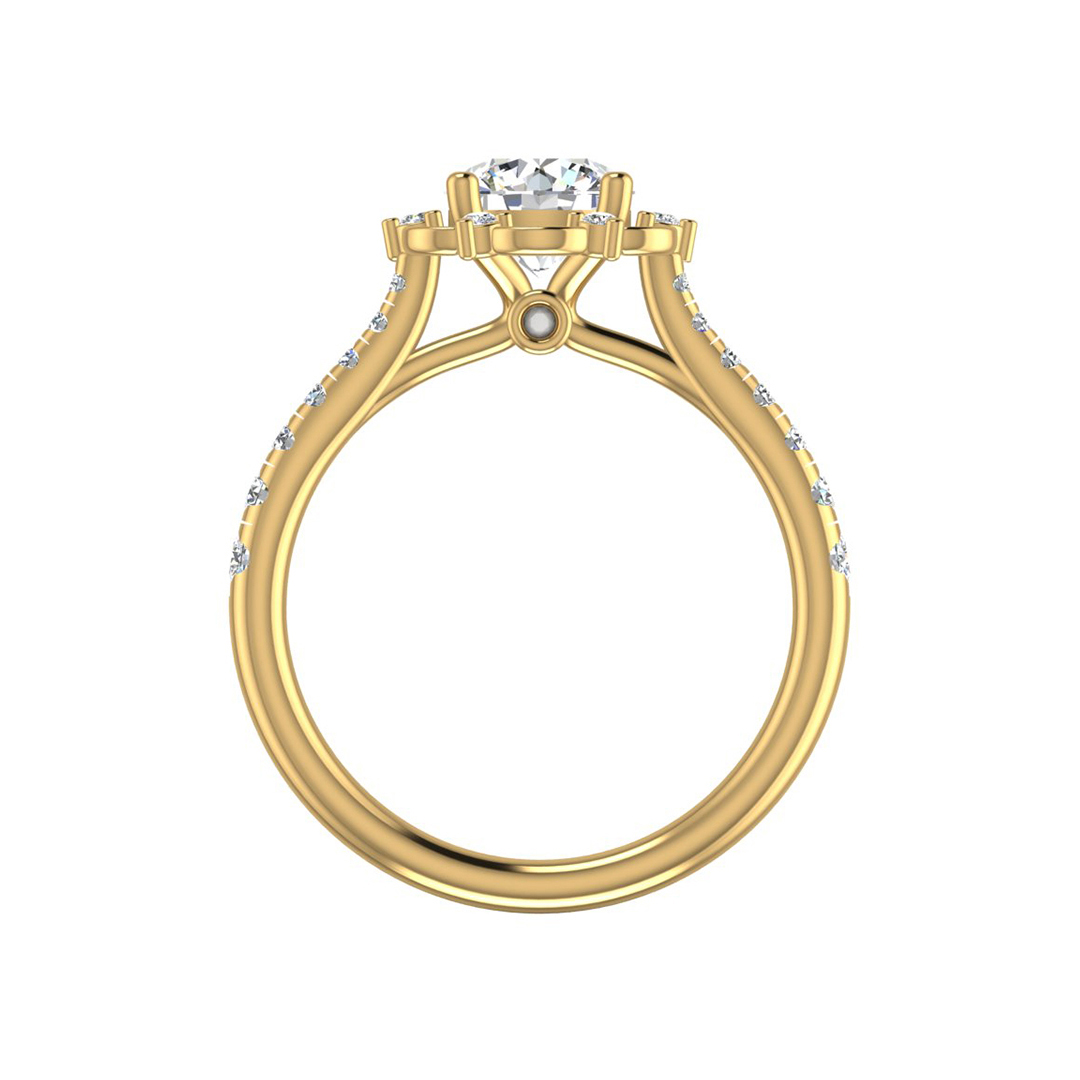 Oaklynn Halo Engagement Ring